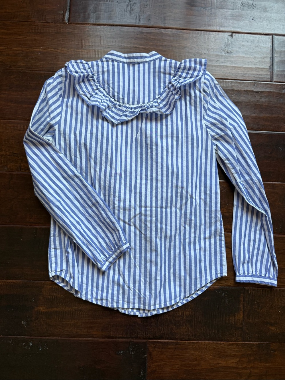 Madewell Striped Whitney Ruffle Blouse - Picture 5 of 8